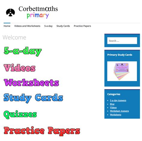 corbettmaths|corbettmaths website.